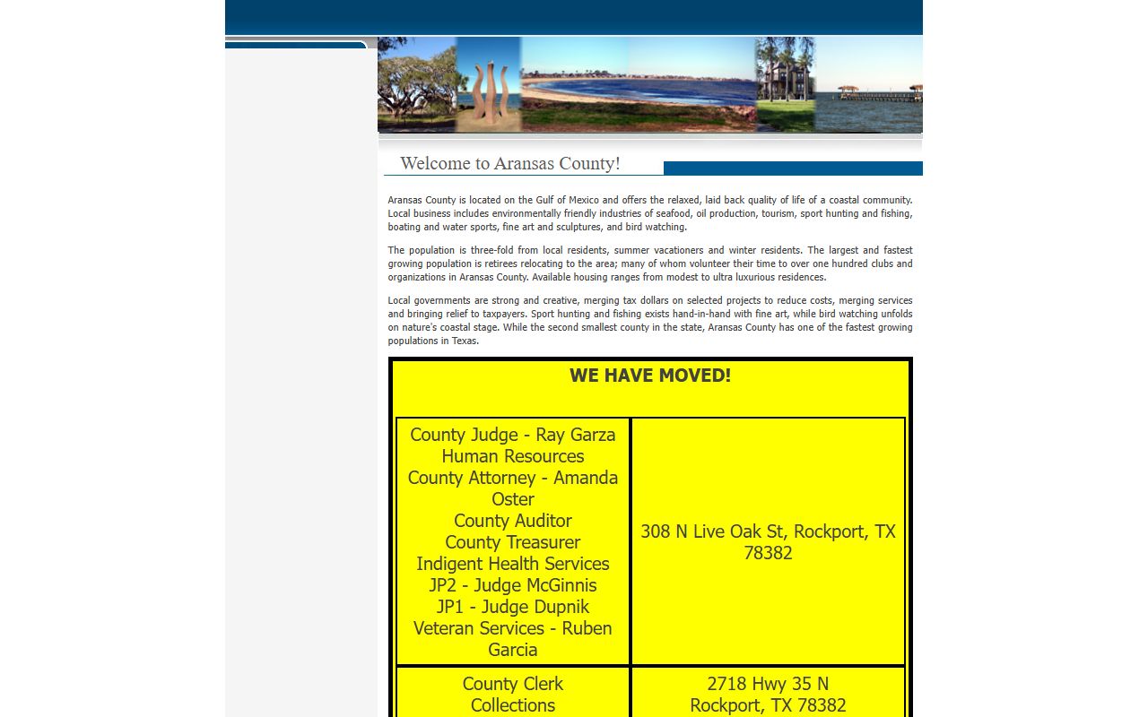 aransas county criminal records official website