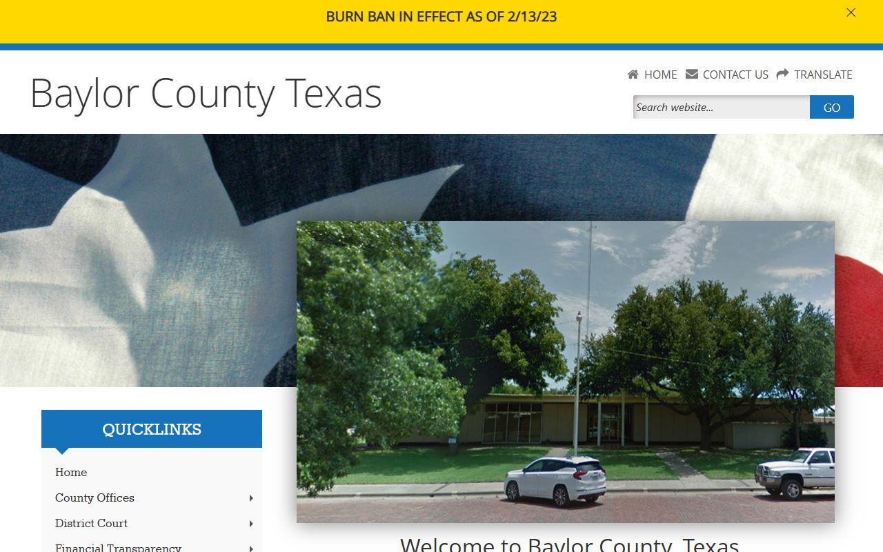 baylor county criminal records official website