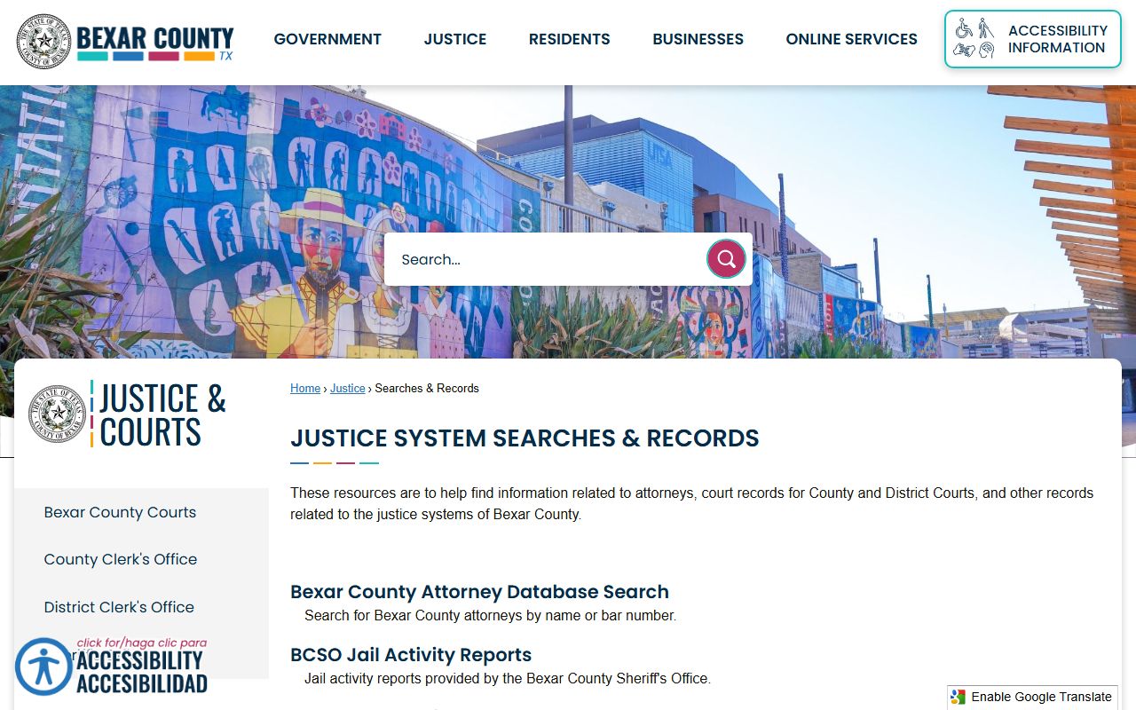 bexar county sheriff records criminal records