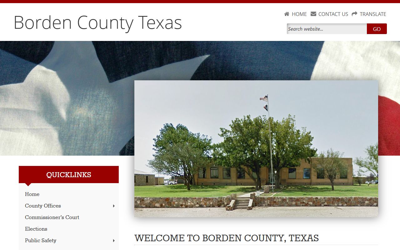 Borden County official website criminal records