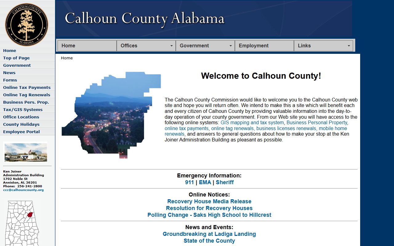 Calhoun County criminal records portal