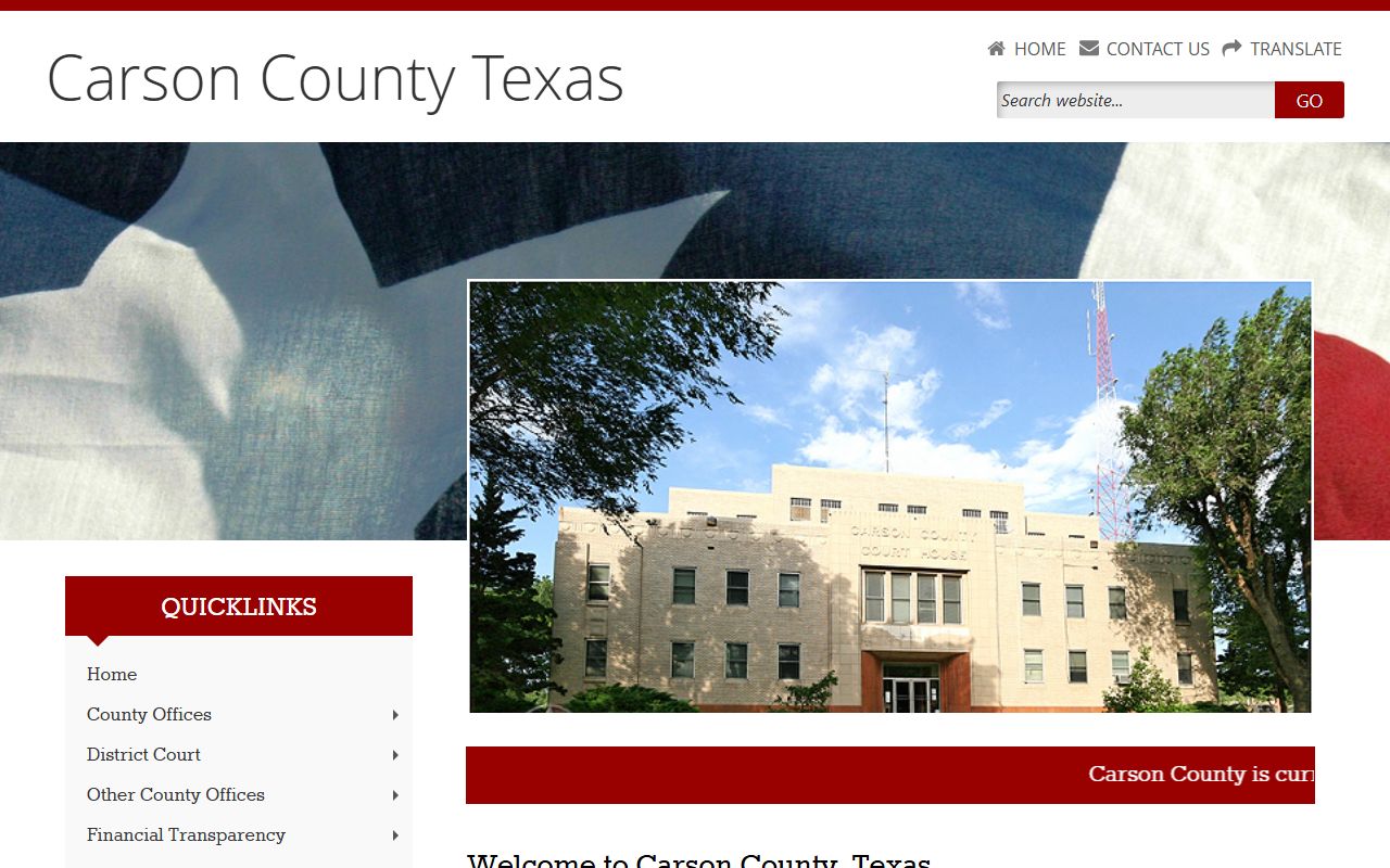Carson County official website criminal records