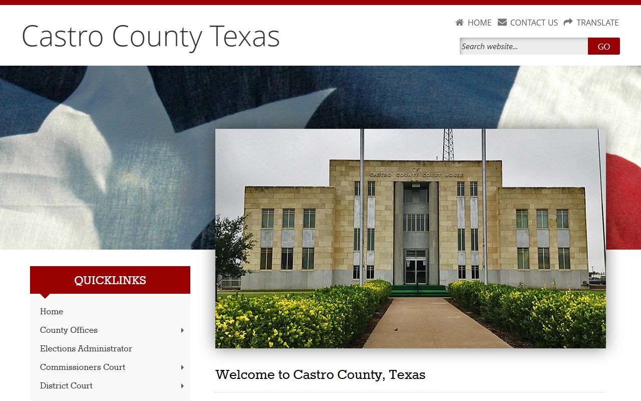 Castro County official website criminal records