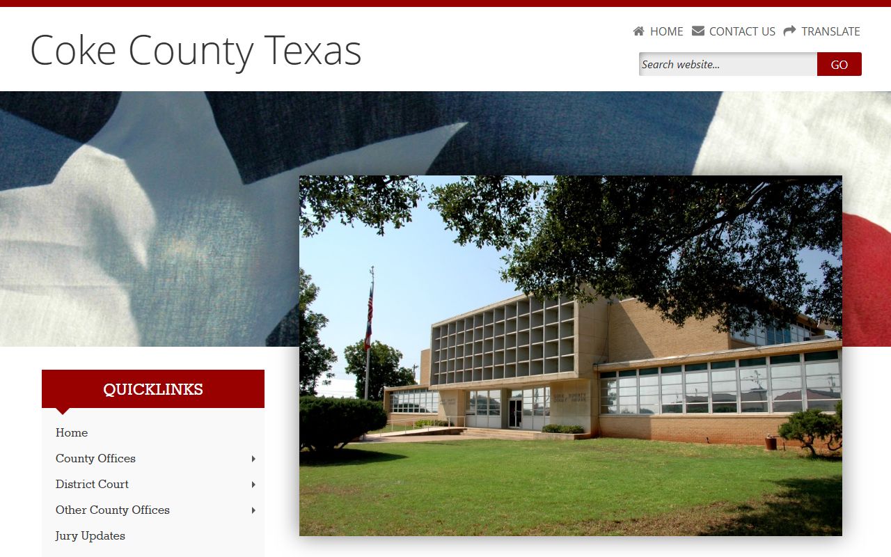 Coke County official website criminal records