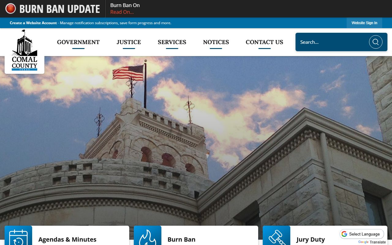 Comal County official website criminal records