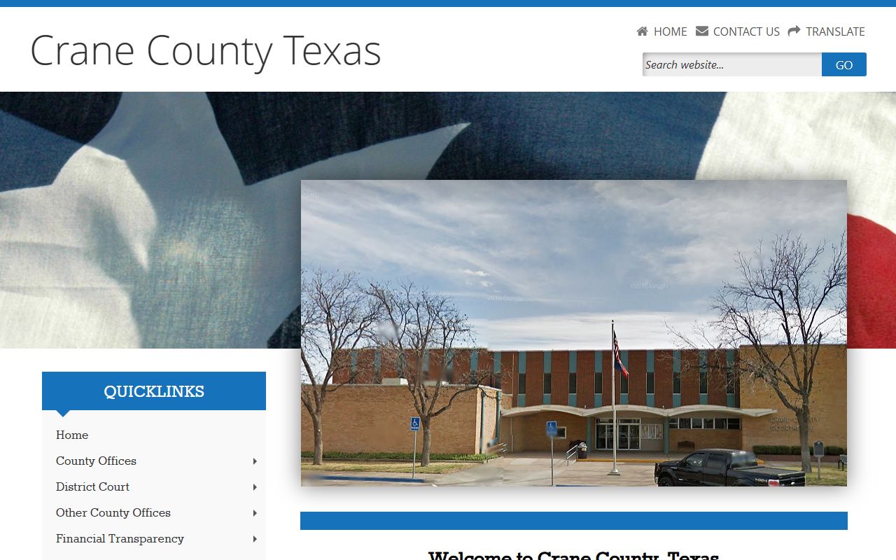 Crane County official website criminal records