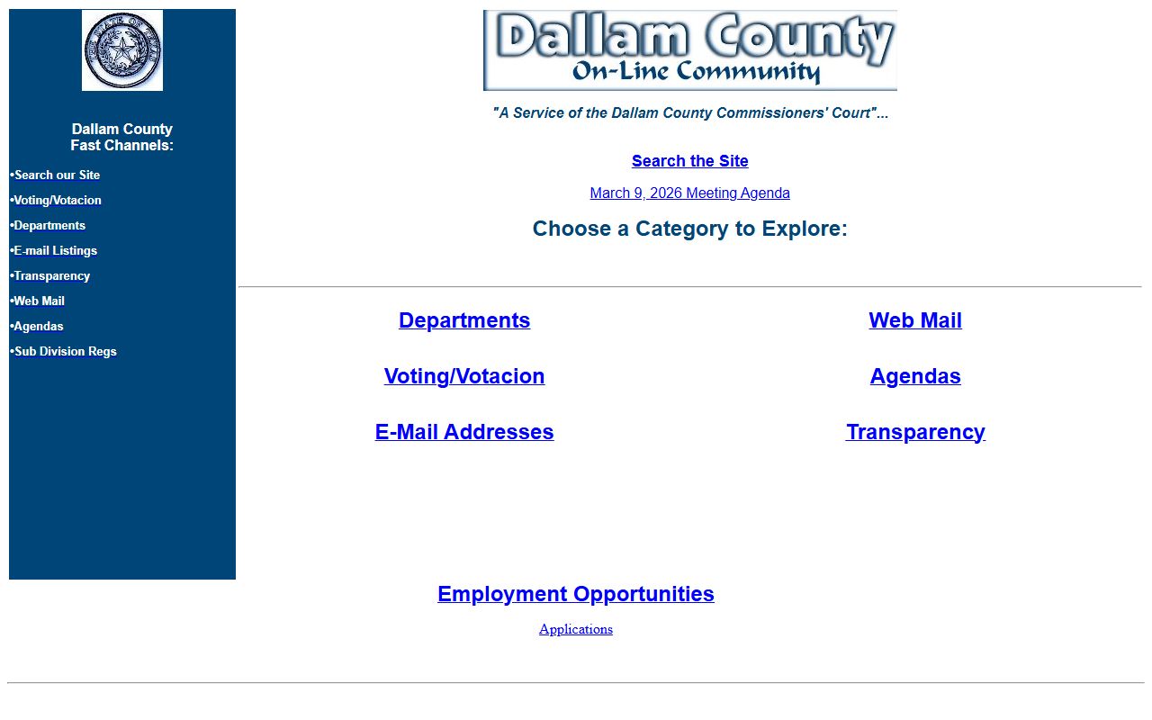 Dallam County official website