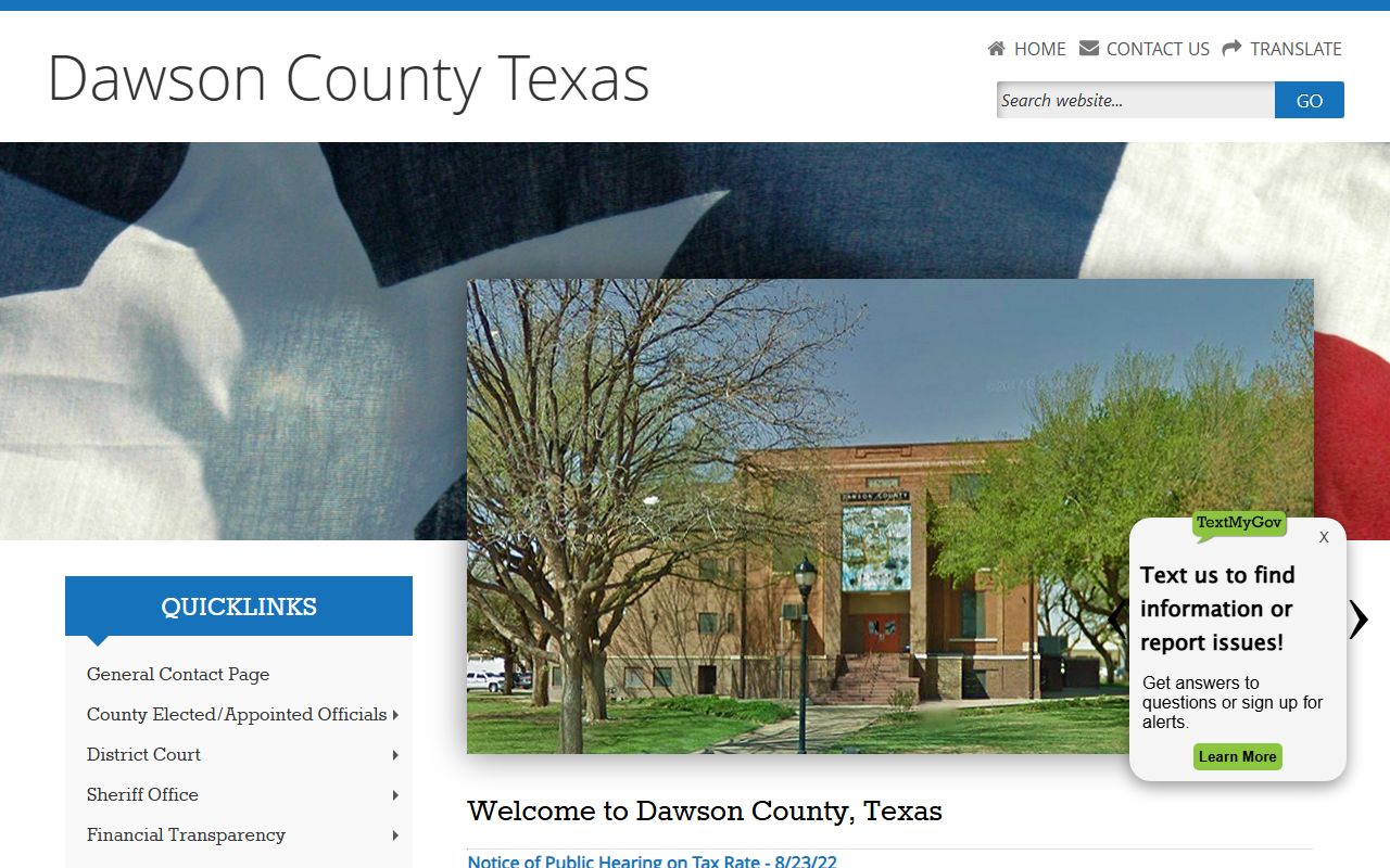Dawson County official website