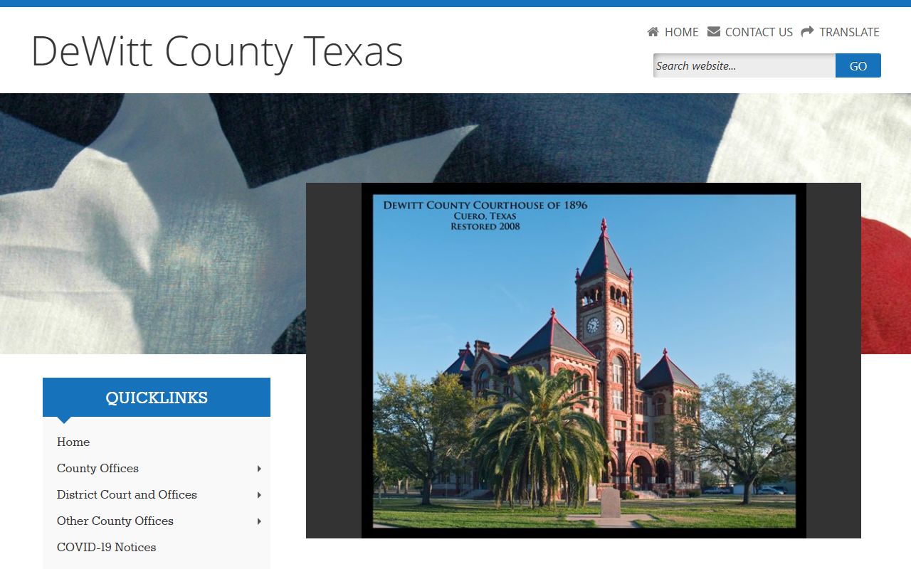 DeWitt County official website