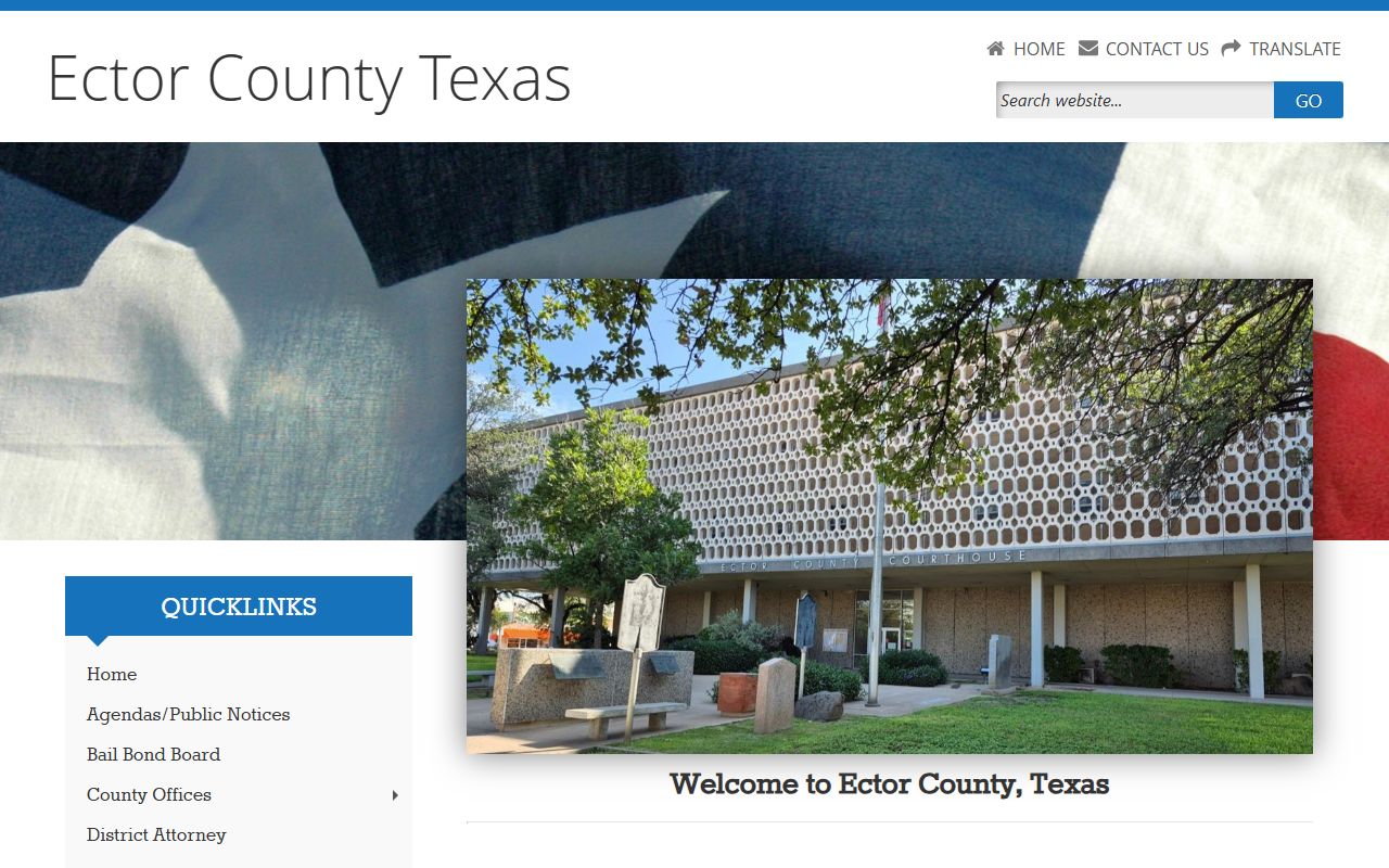 Ector County official website