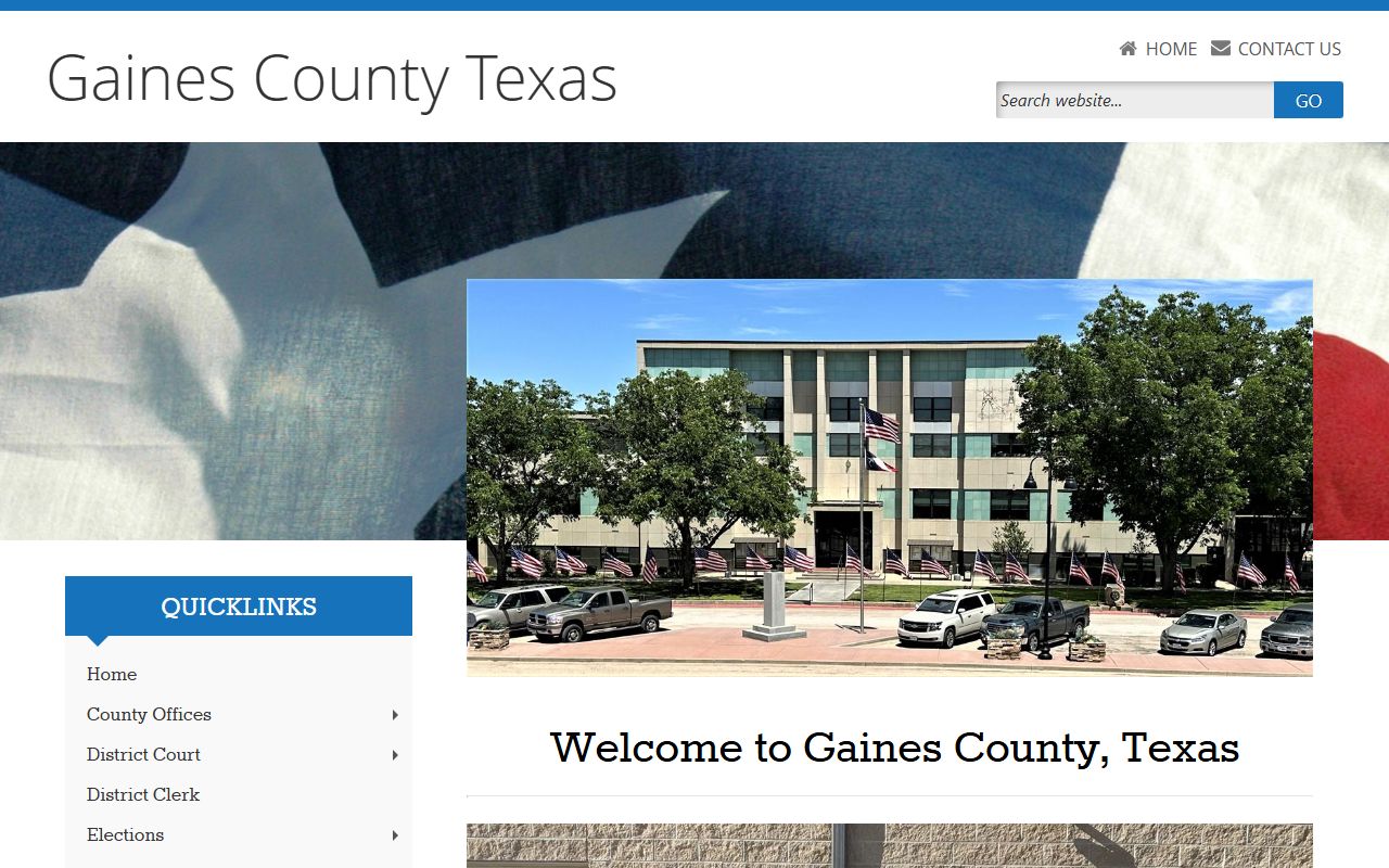 Gaines County official website criminal records