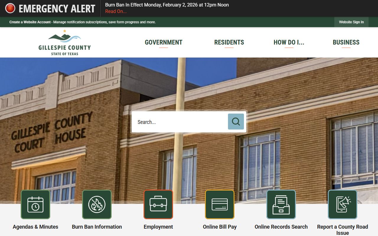Gillespie County criminal records portal