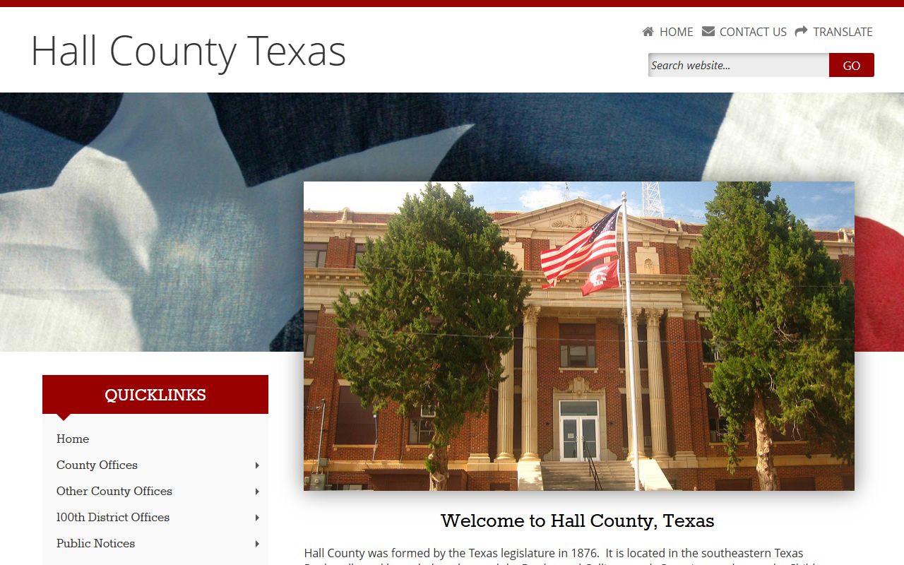 Hall County official website