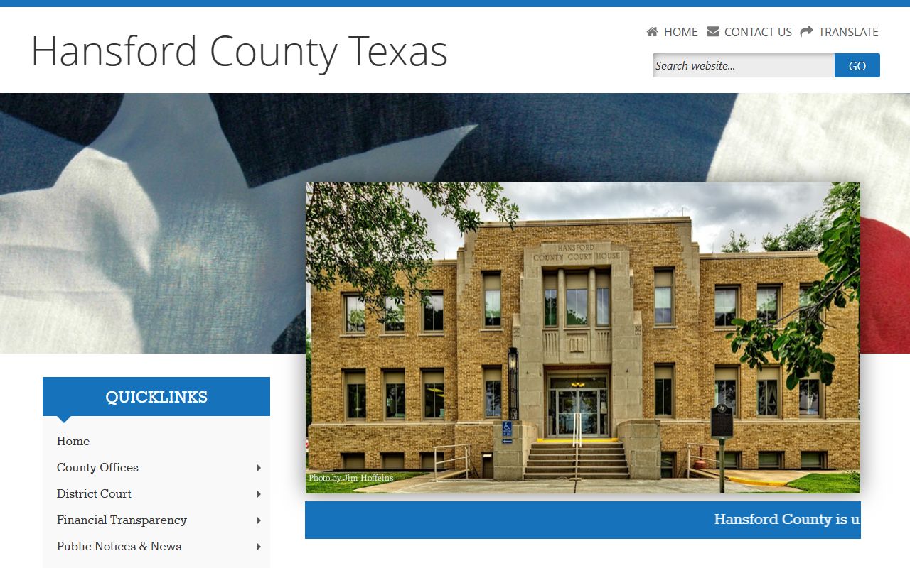 Hansford County official website