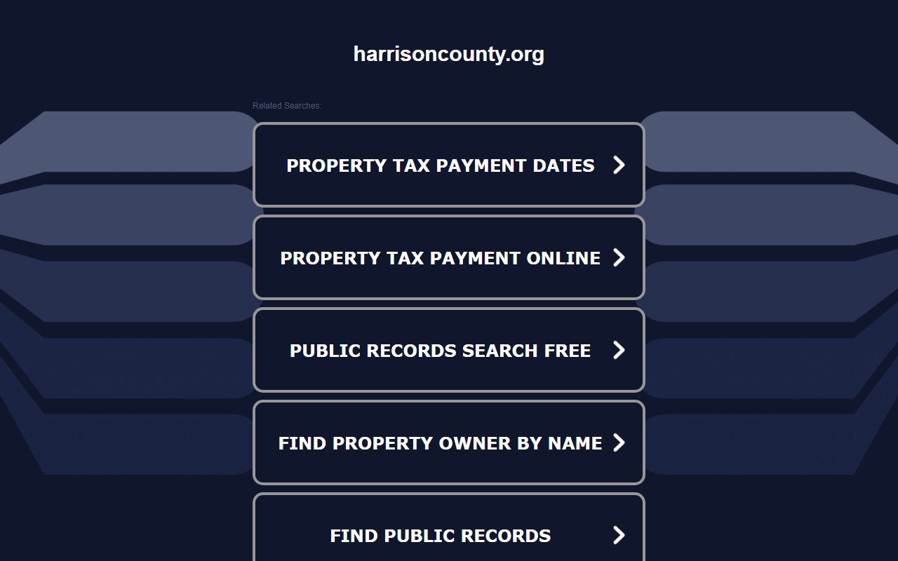 Harrison County portal