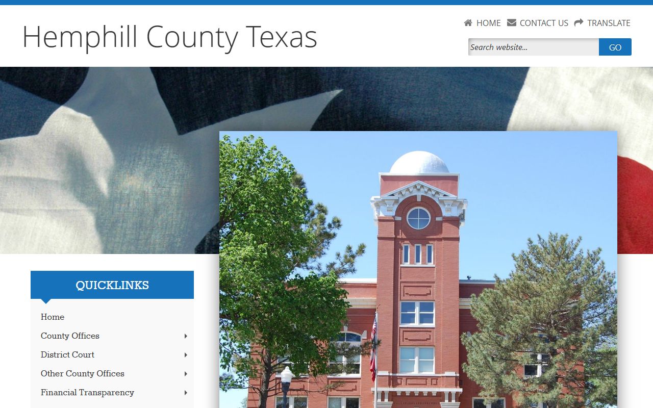Hemphill County official website
