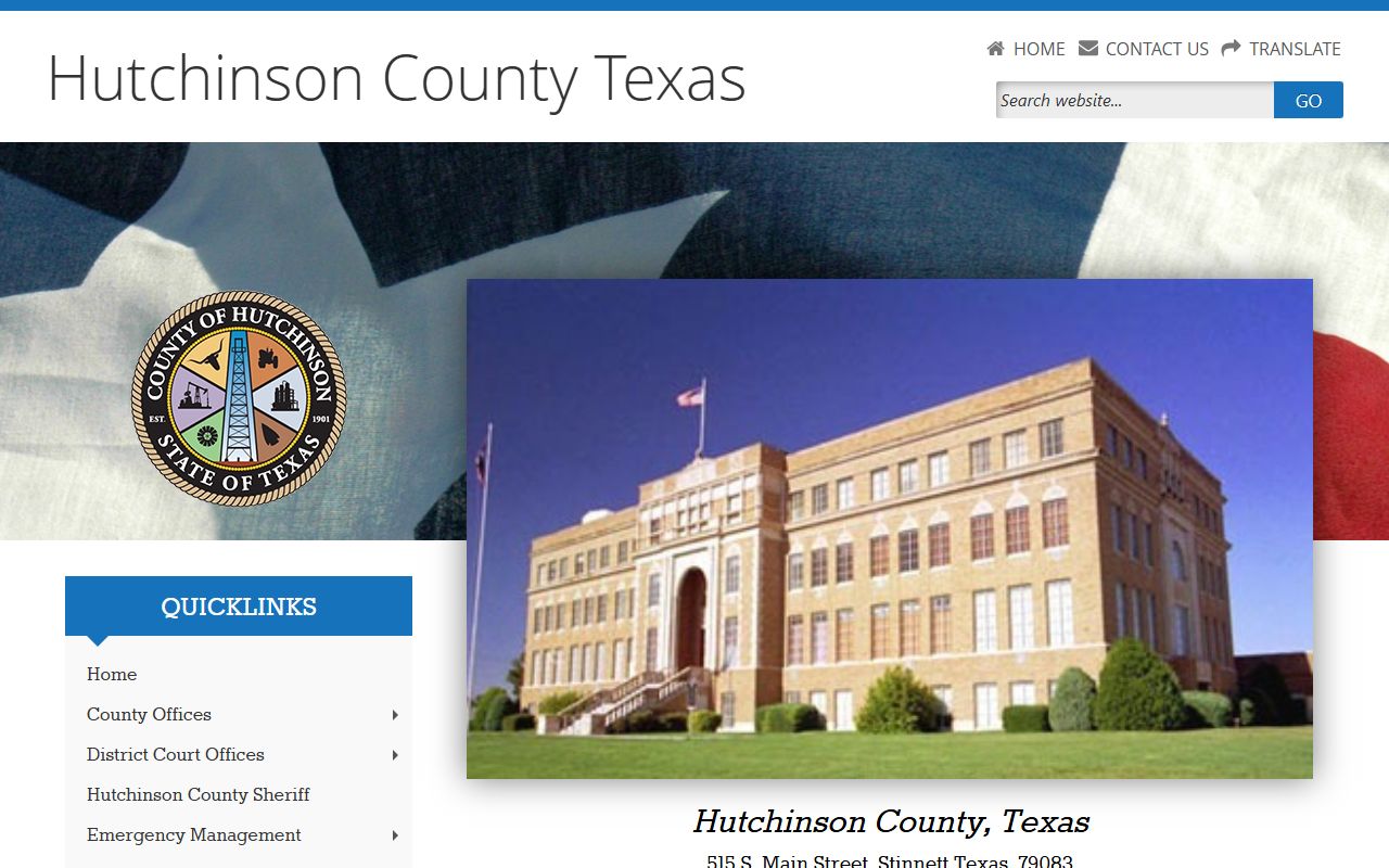 Hutchinson County official website