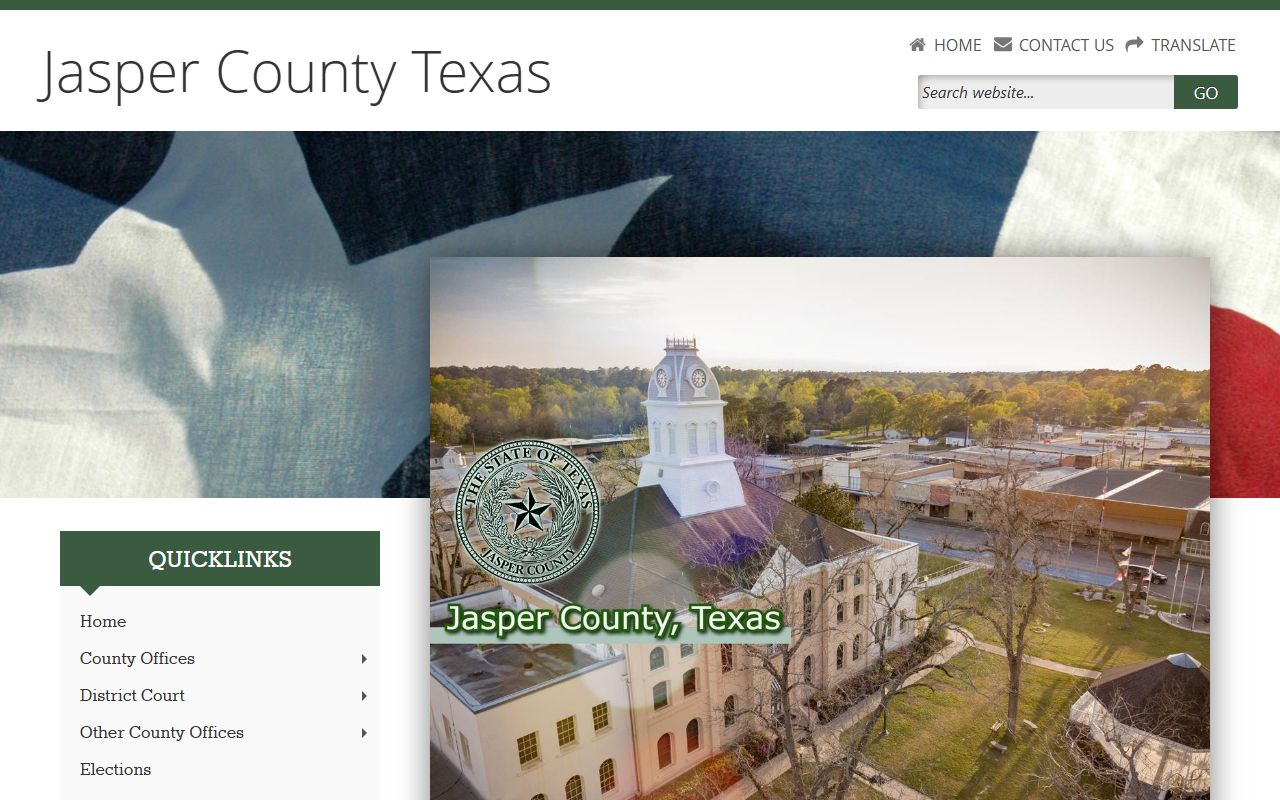 Jasper County official website