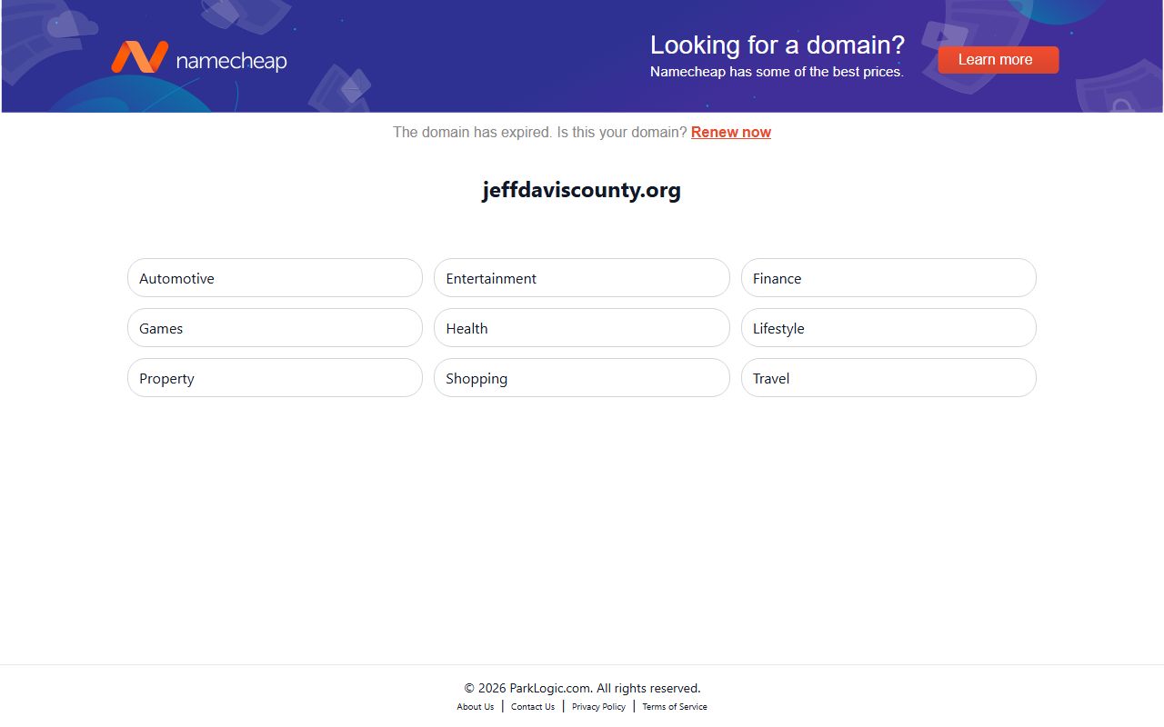 Jeff Davis County portal