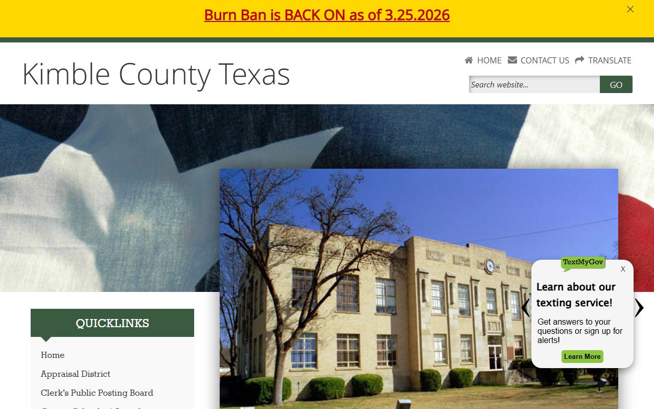 Kimble County official website
