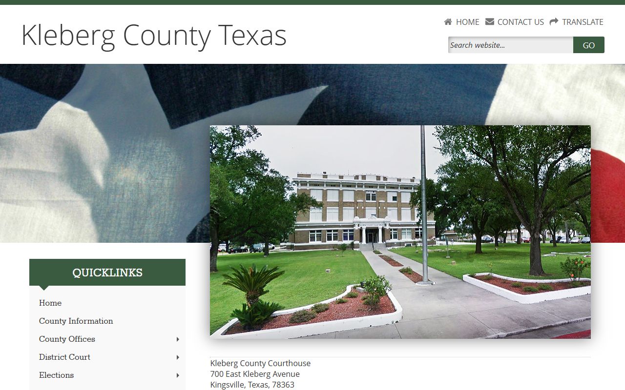 Kleberg County official website