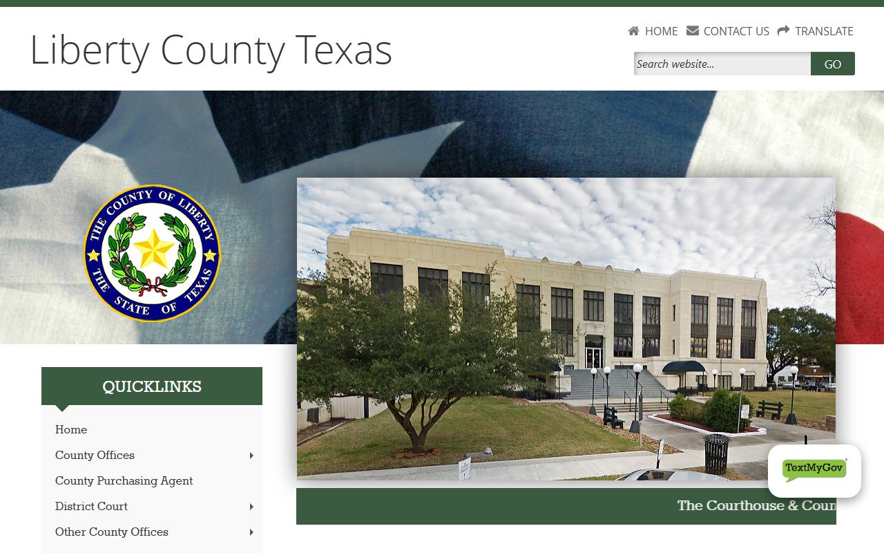 Liberty County official website criminal records