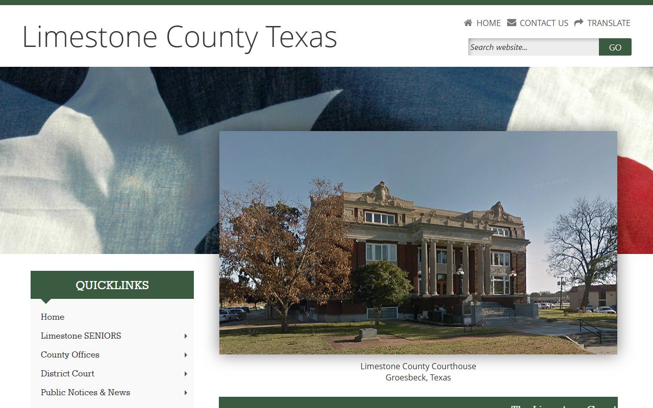 Limestone County official website criminal records