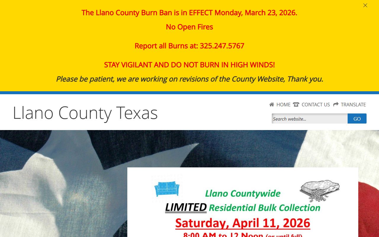 Llano County official website criminal records
