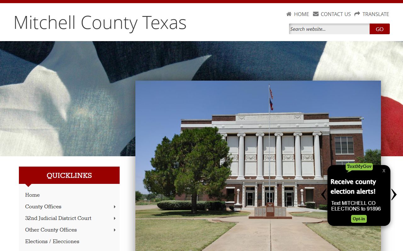Mitchell County official website criminal records