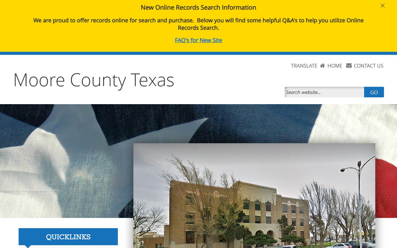 Moore County official website criminal records