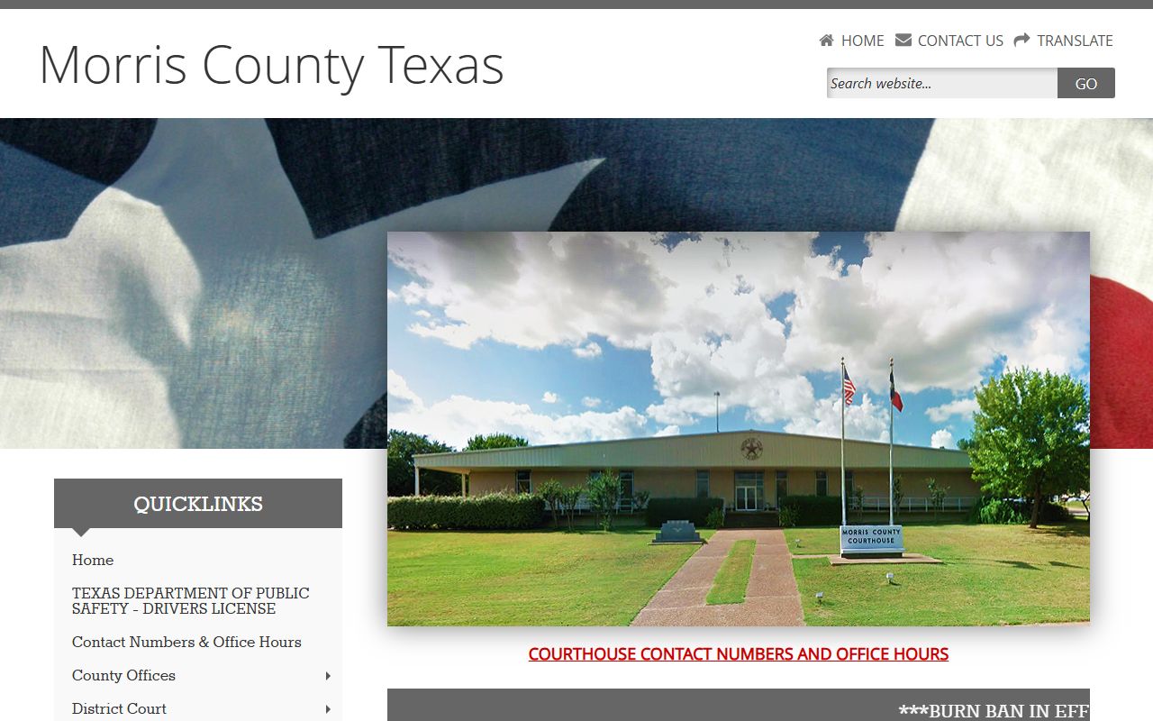 Morris County official website criminal records