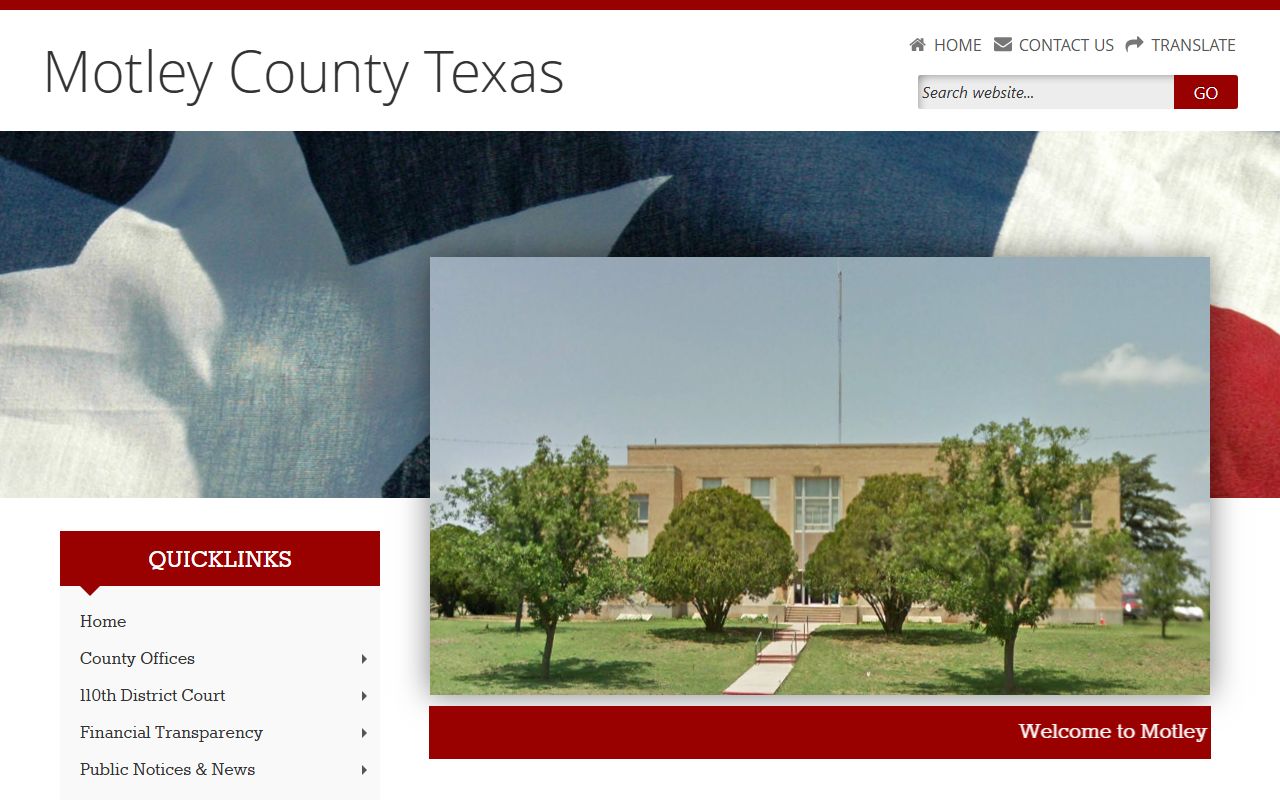 Motley County official website criminal records