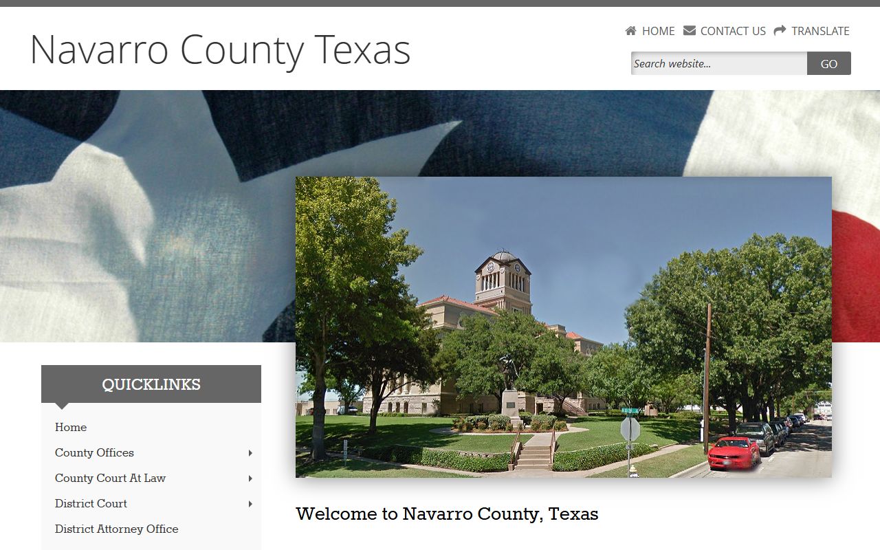 Navarro County official website