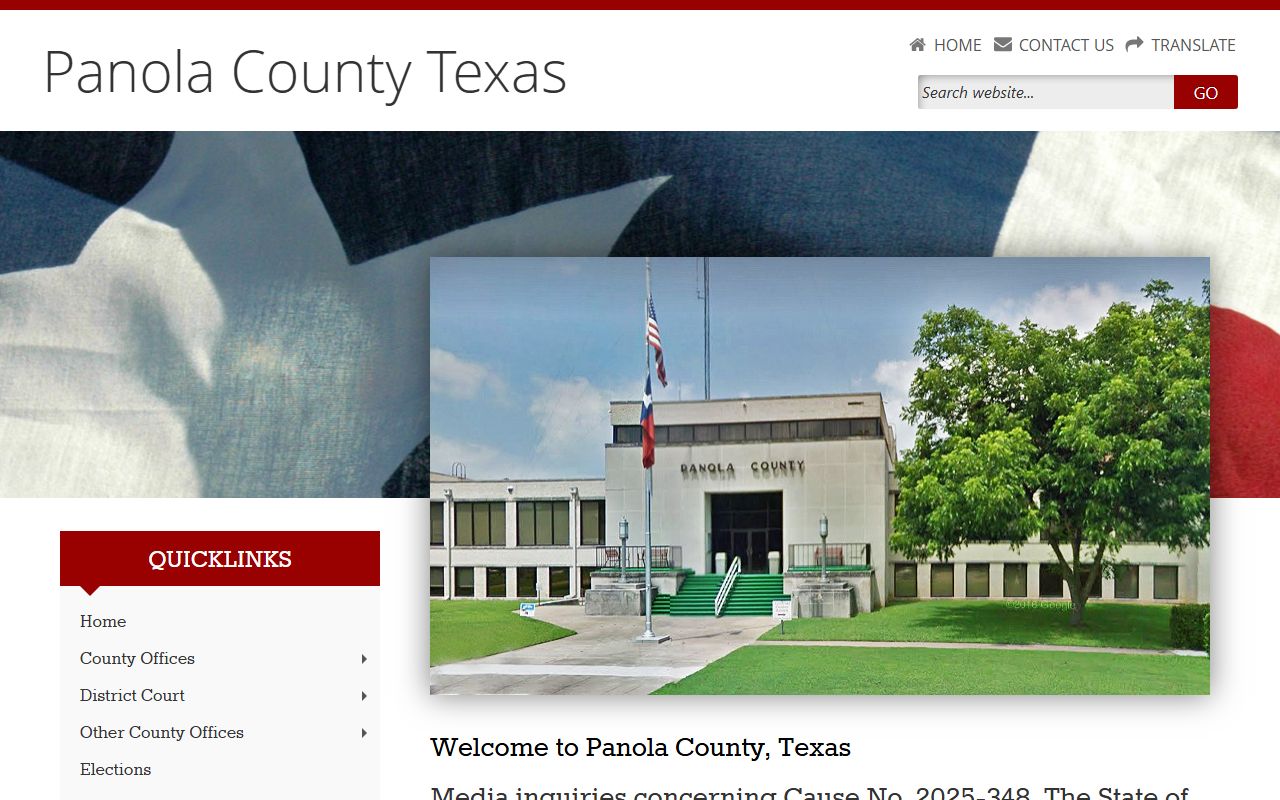 Panola County official website criminal records