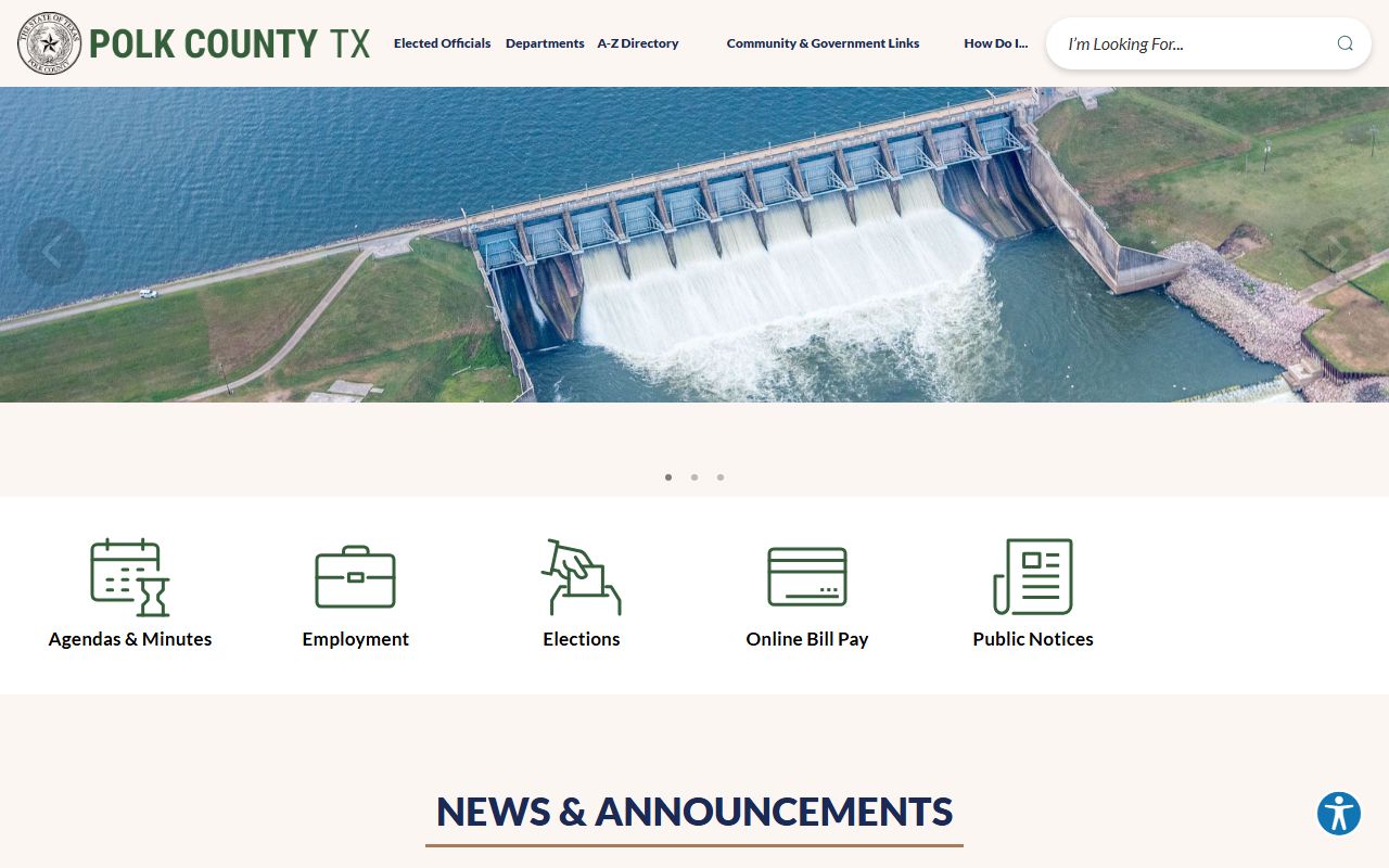 Polk County official website