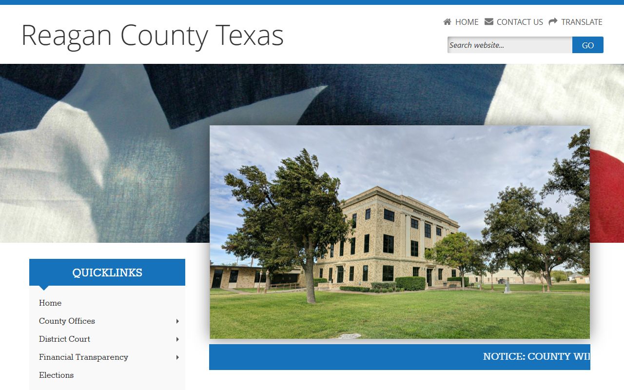 Reagan County official website