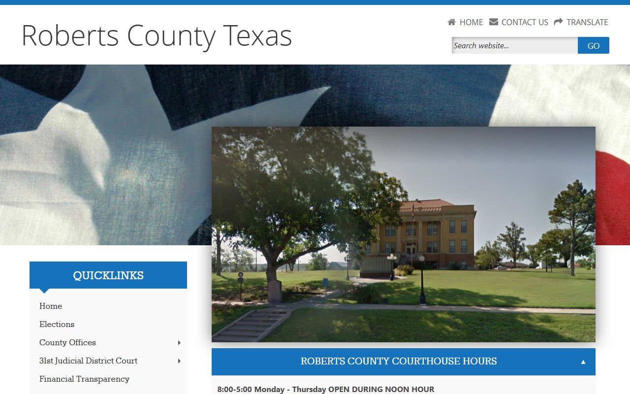 Roberts County official website