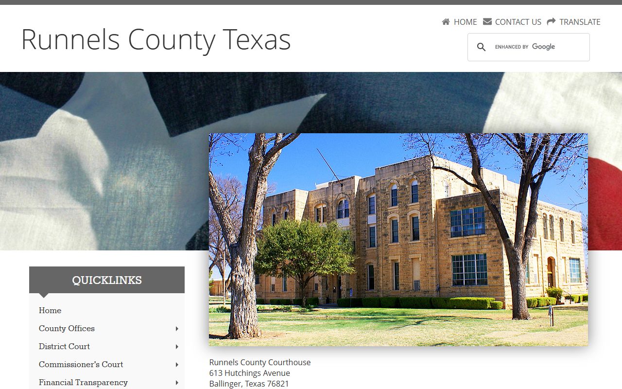 Runnels County portal