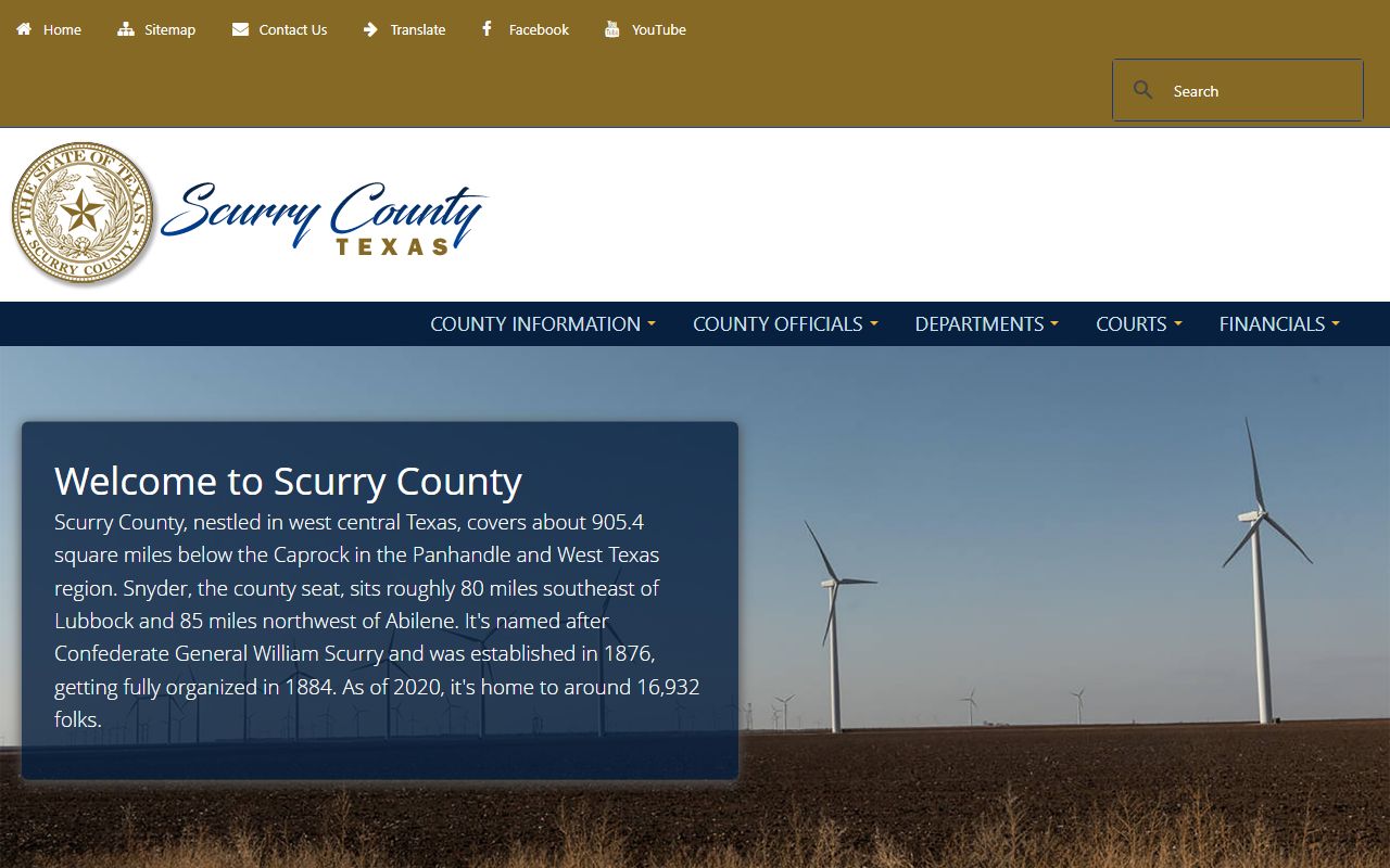 Scurry County official website criminal records