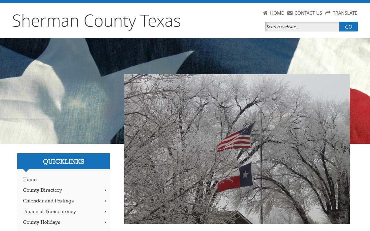 Sherman County official website criminal records
