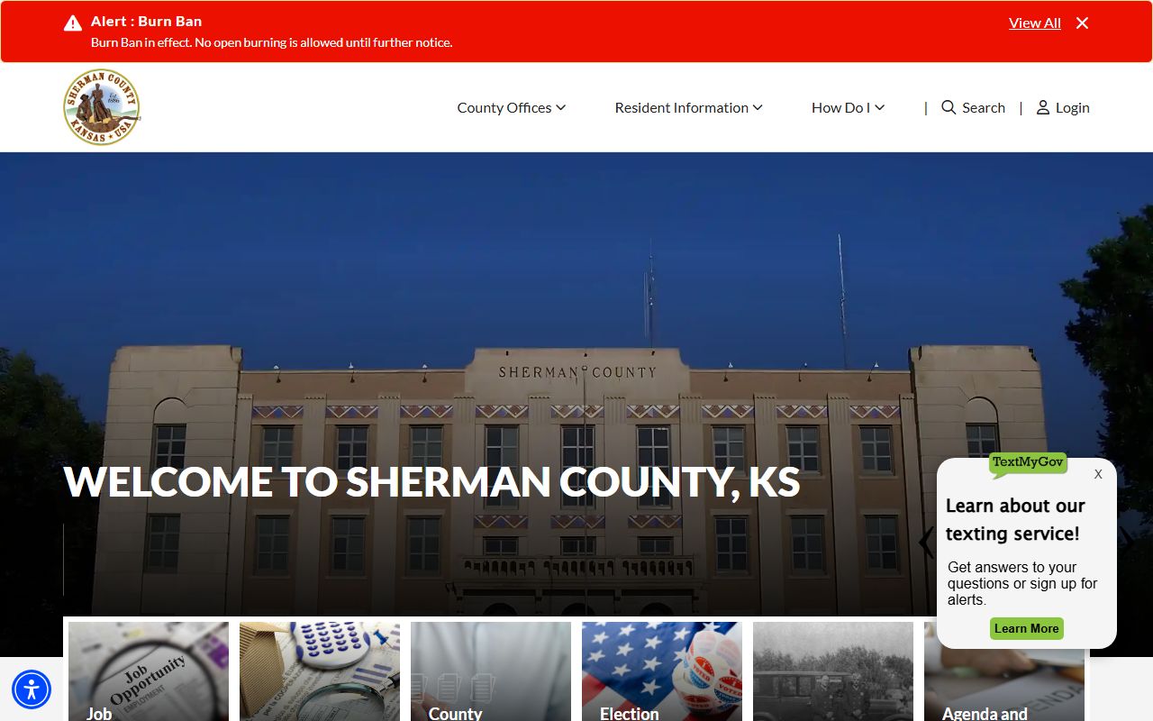 Sherman County portal criminal records