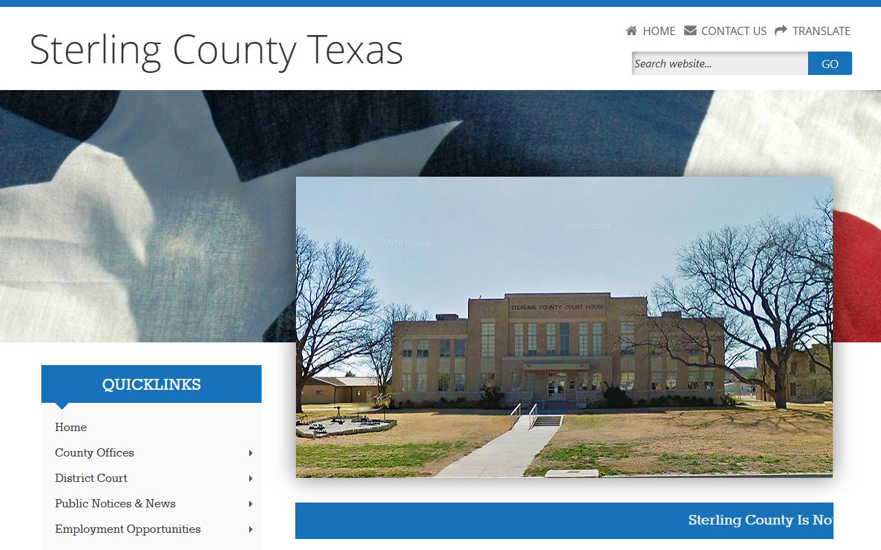 Sterling County official website criminal records