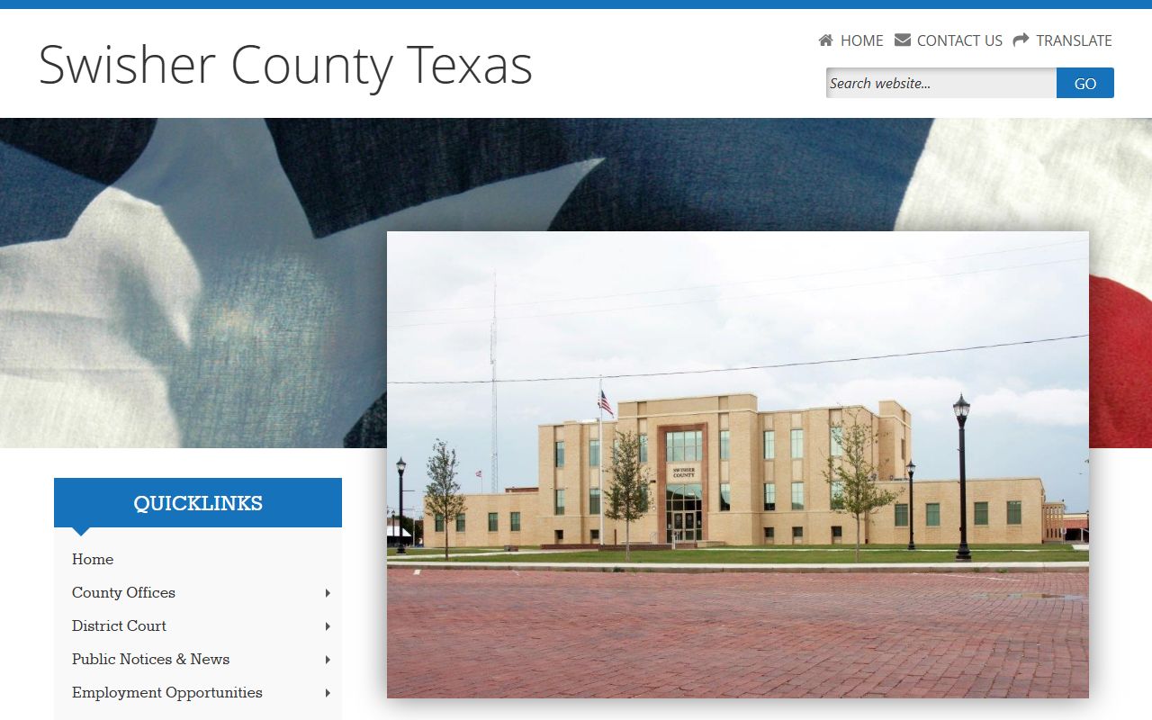 Swisher County official website criminal records