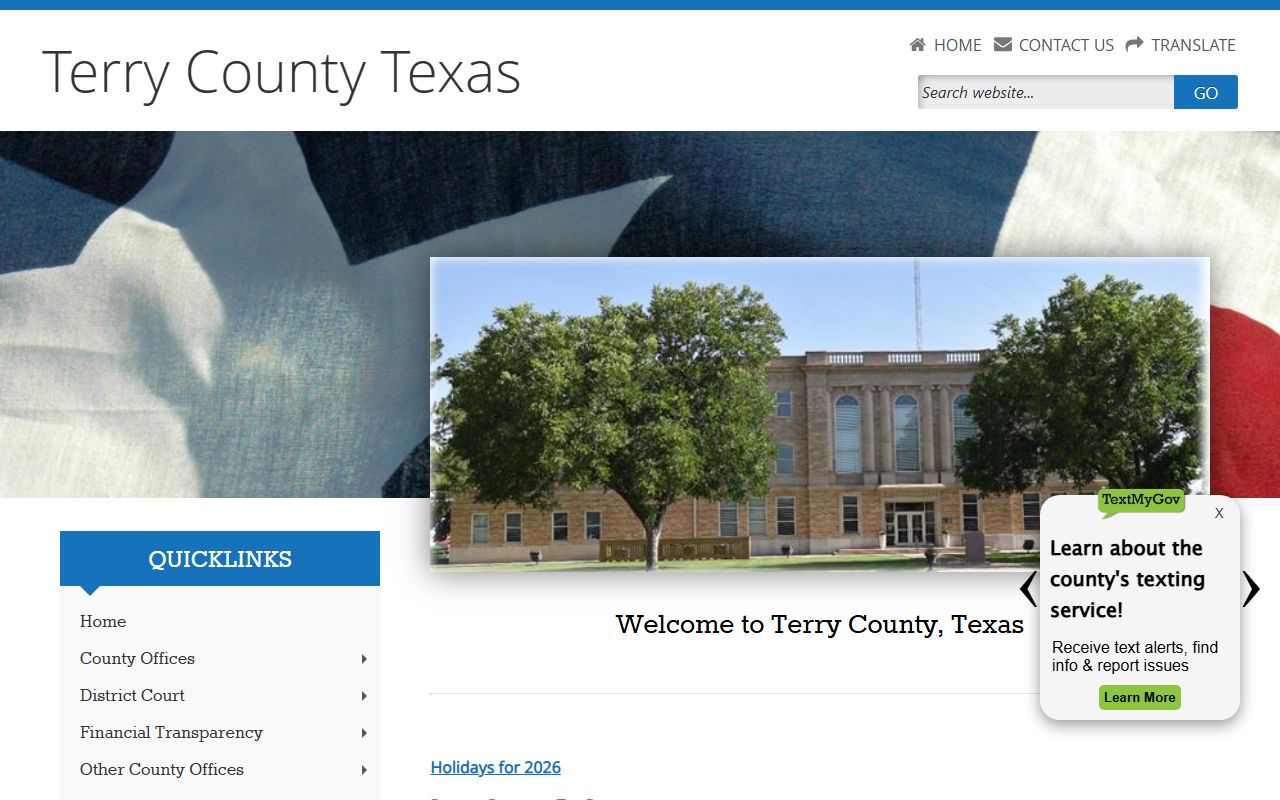 Terry County official website criminal records
