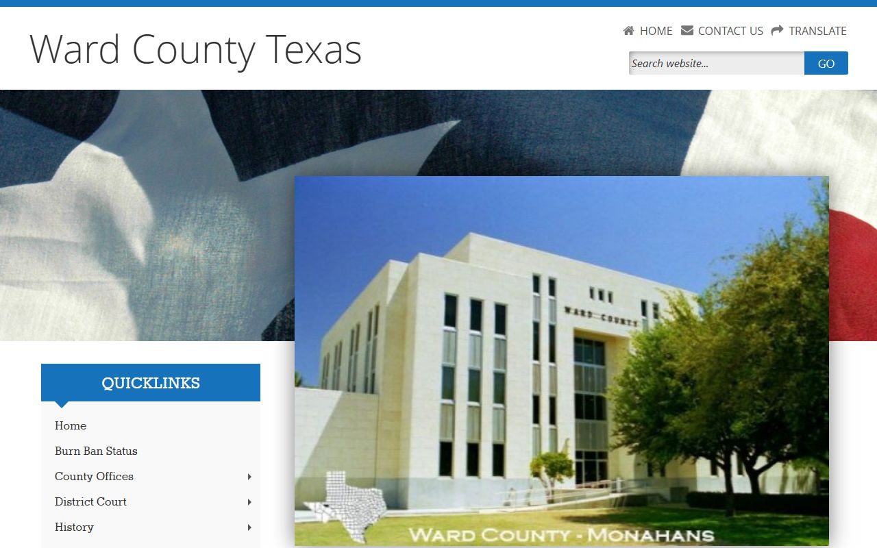 Ward County official website criminal records