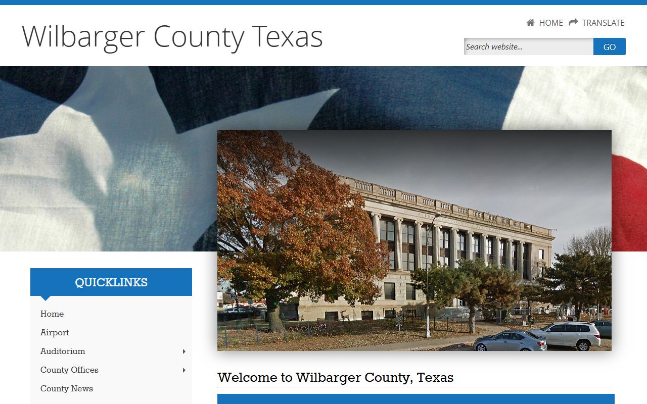 Wilbarger County official website criminal records