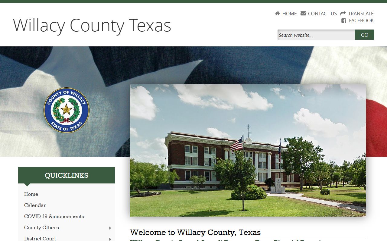 Willacy County official website criminal records