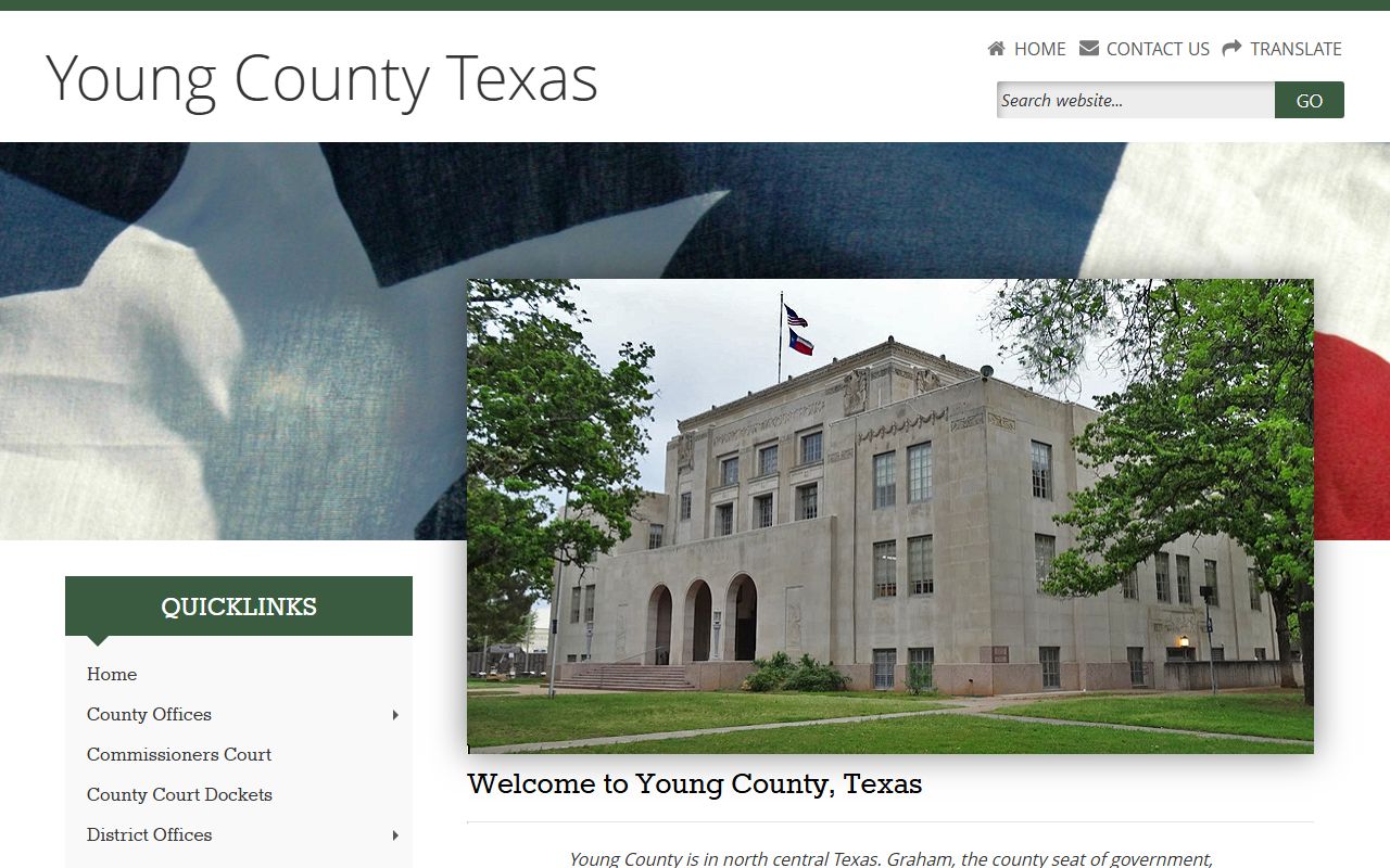 Young County official website criminal records