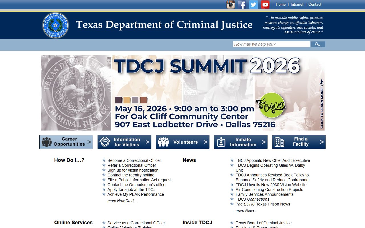 Texas Department of Criminal Justice - Texas Criminal Records